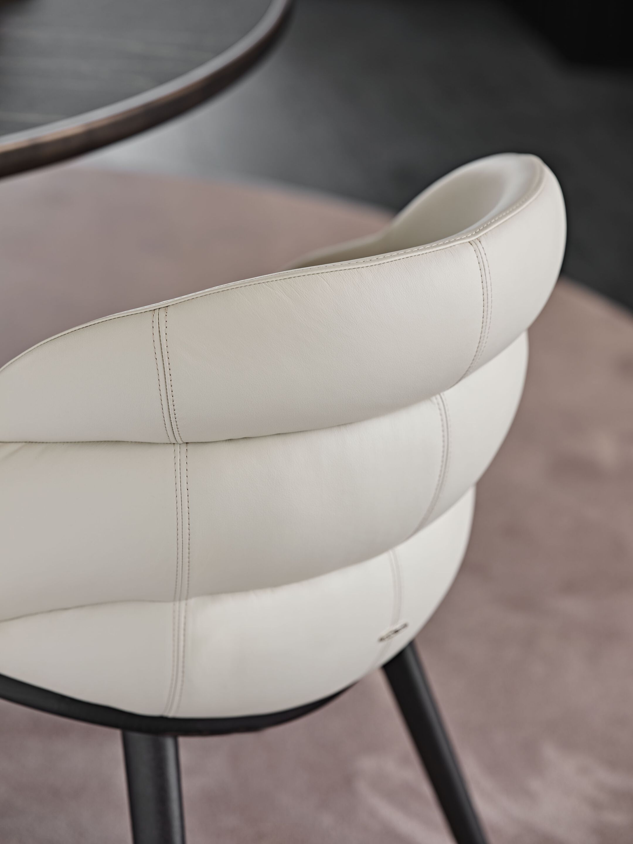 Кожаный мягкий стул с подлокотниками Cattelan italia Камилла ARCH-00051620 - Вид №2