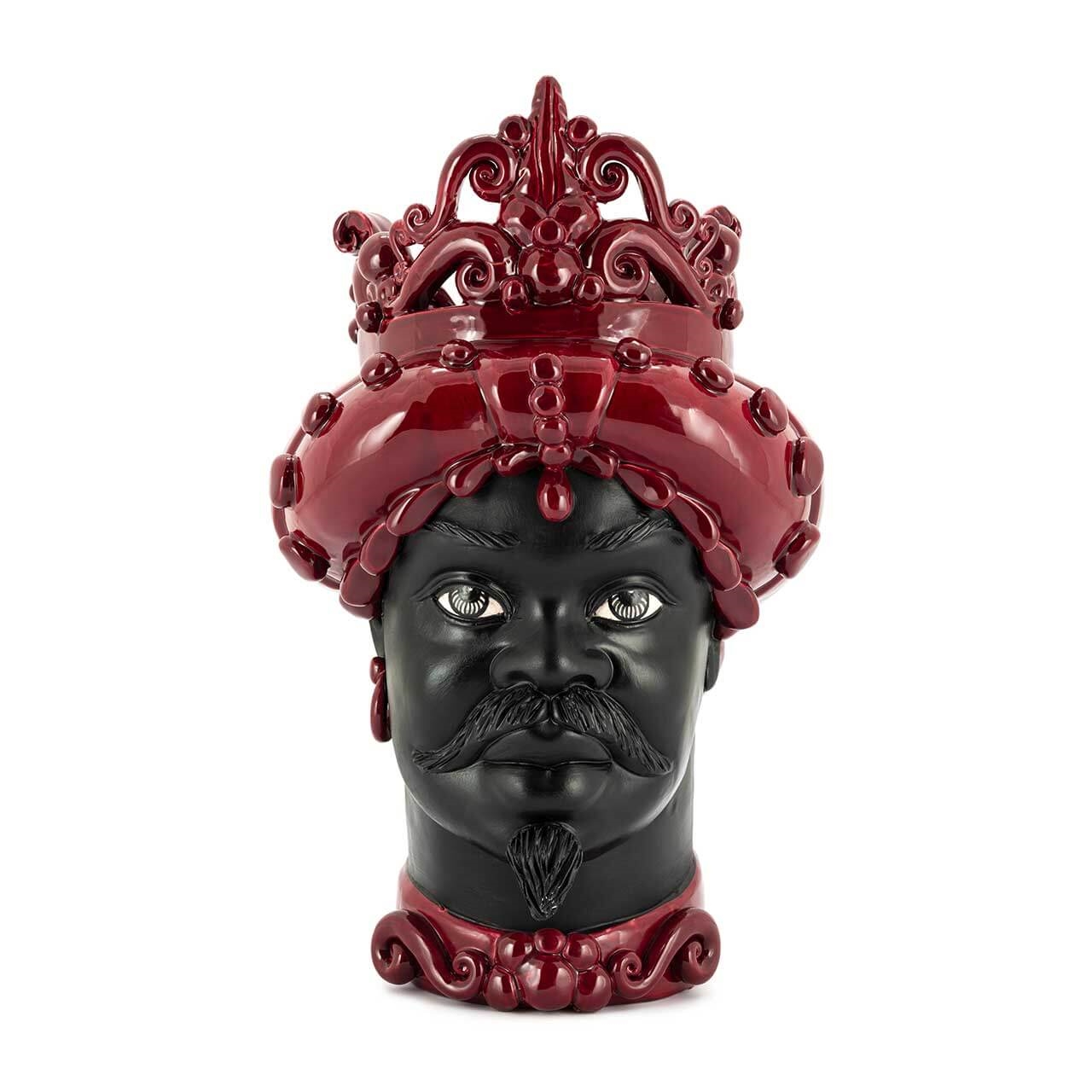 201142-80 ABHIKA ВАЗА MORO MAN MED. МАТ H45 BLUE  - Вид №3