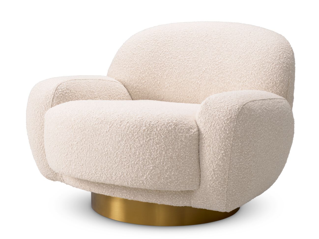 Тканевое вращающееся кресло с подлокотниками Eichholtz UDINE ARCH-00089312