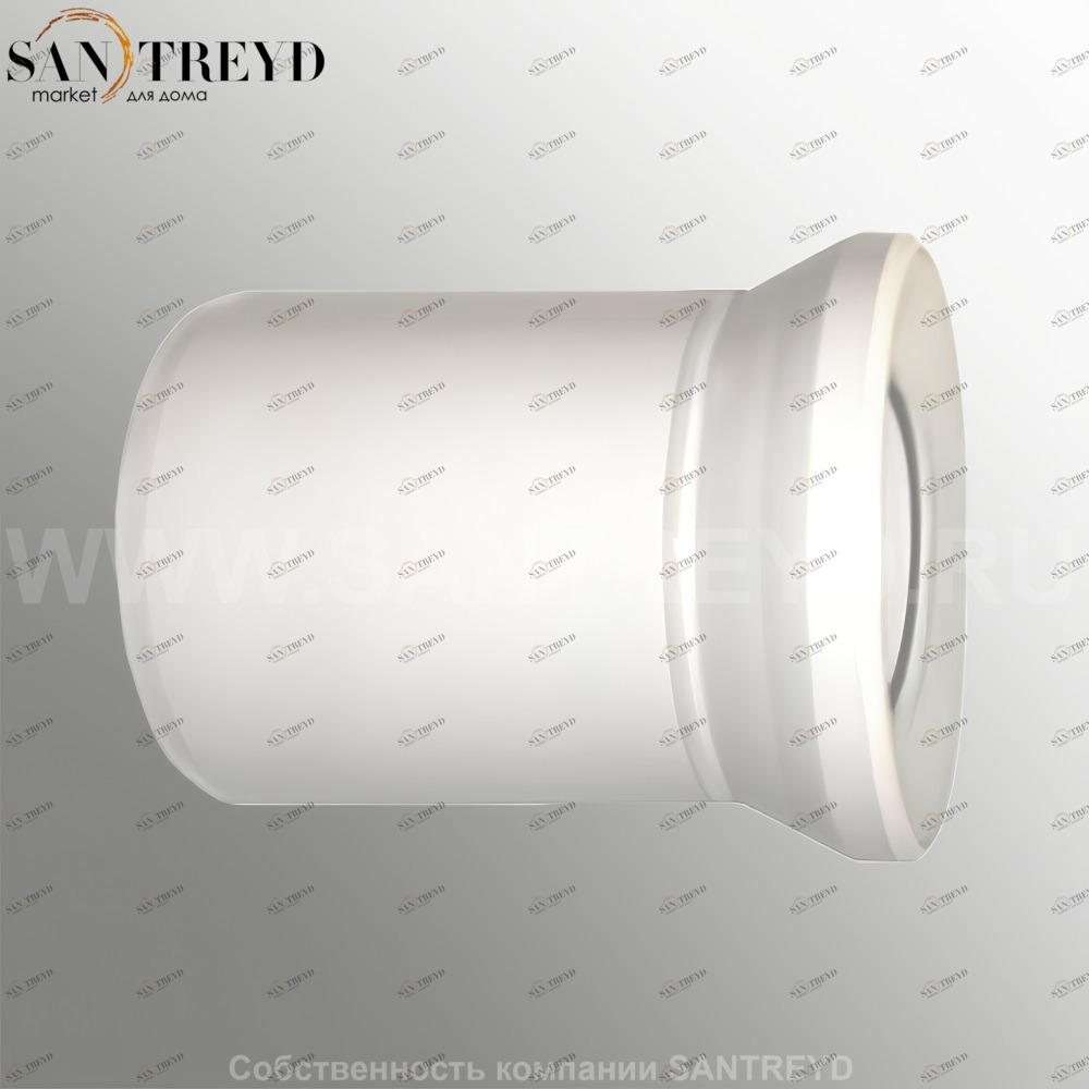 RICAMBI Прямой дренажный соединитель Р-образной формы для унитазов с системой PLUS LKR00 Santreyd 