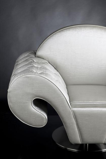 VGnewtrend Вращающееся кресло из ткани с подлокотниками Silhouette sun-id-1414260 - Вид №2