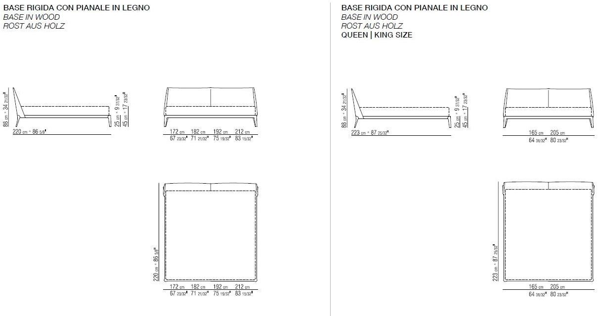 Flexform Двуспальная кровать в коже Isabel sun-id-1502813 - Вид №4