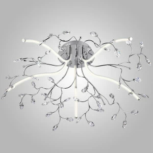 Потолочная светодиодная люстра Eurosvet 90036/5 хром EUROSVET ДИЗАЙНЕРСКИЕ 184001 Хром