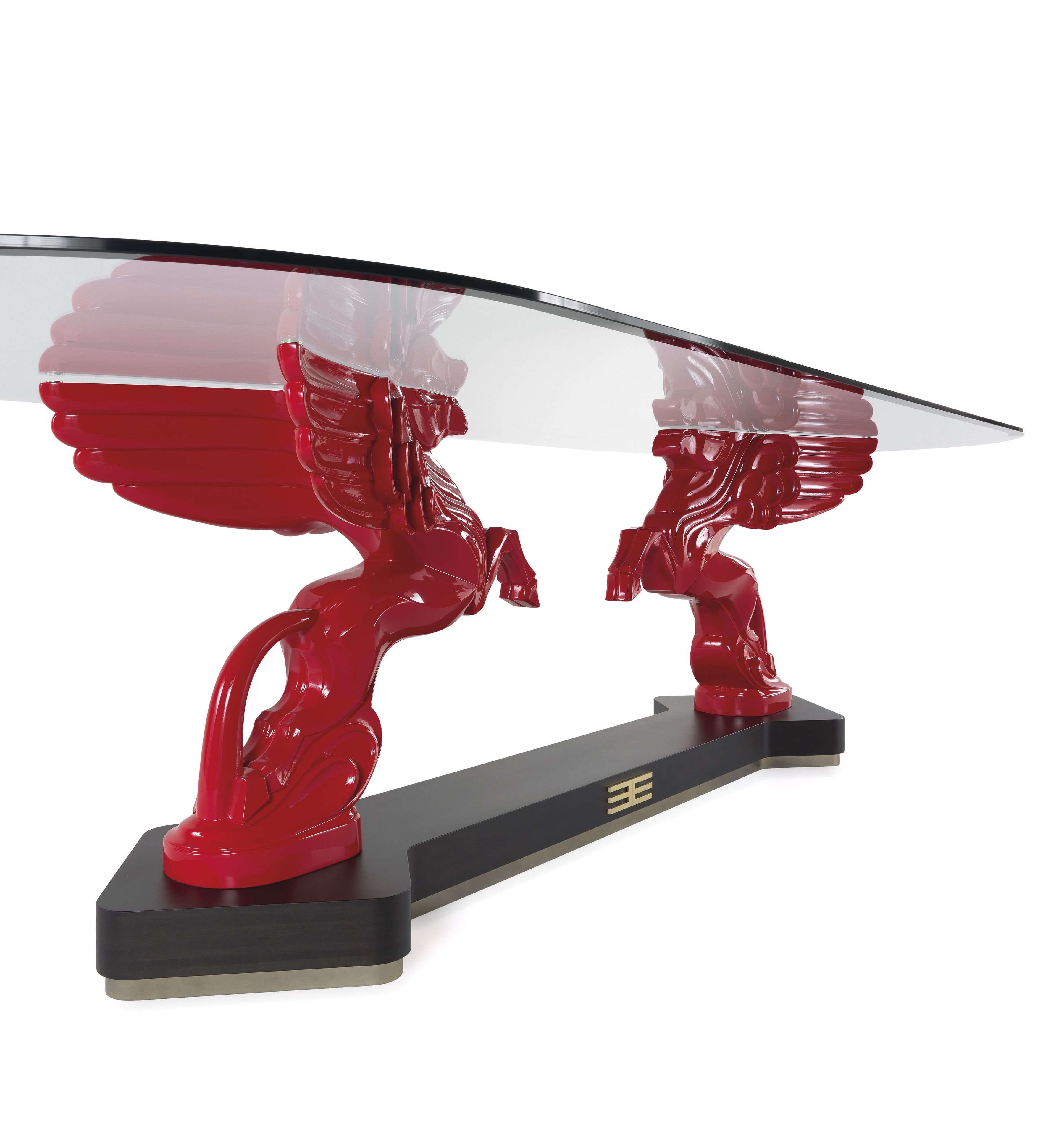 Деревянный и стеклянный стол ETRO Home Interiors Mythos ARCH-00148320 - Вид №3