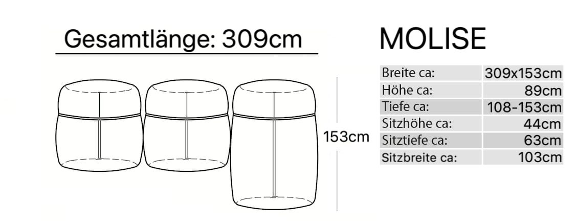 Диван с полуостровом Sofanella Molise ARCH-00059984 - Вид №4