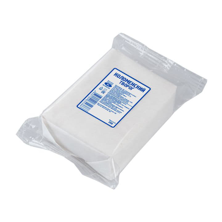 Творог Коломенский обезжиренный 0% Коломенское молоко 200 г БЗМЖ Пергамент Santreyd 6114