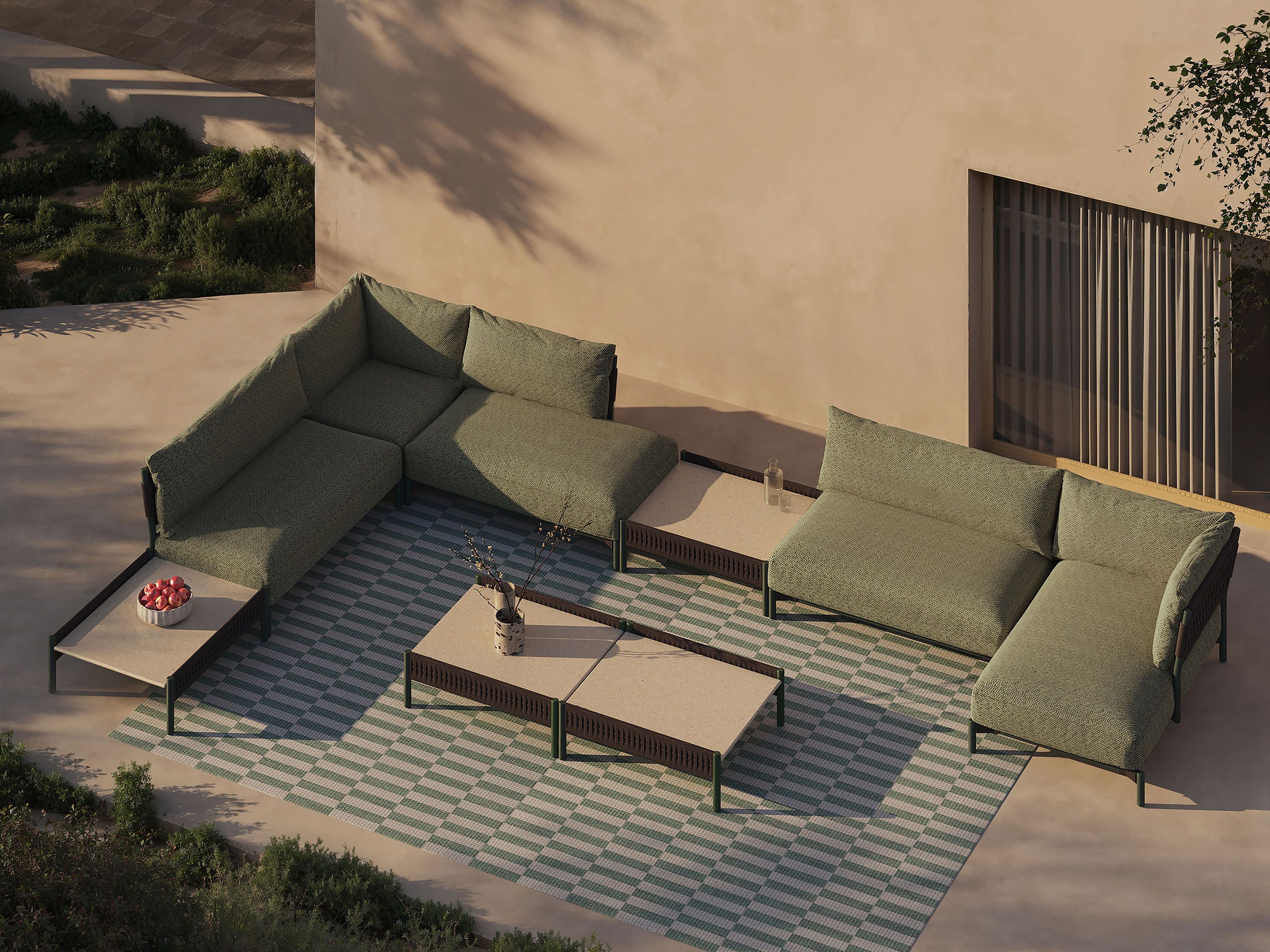 Тканевый модульный садовый диван Andreu World Brezal ARCH-00118738 - Вид №3