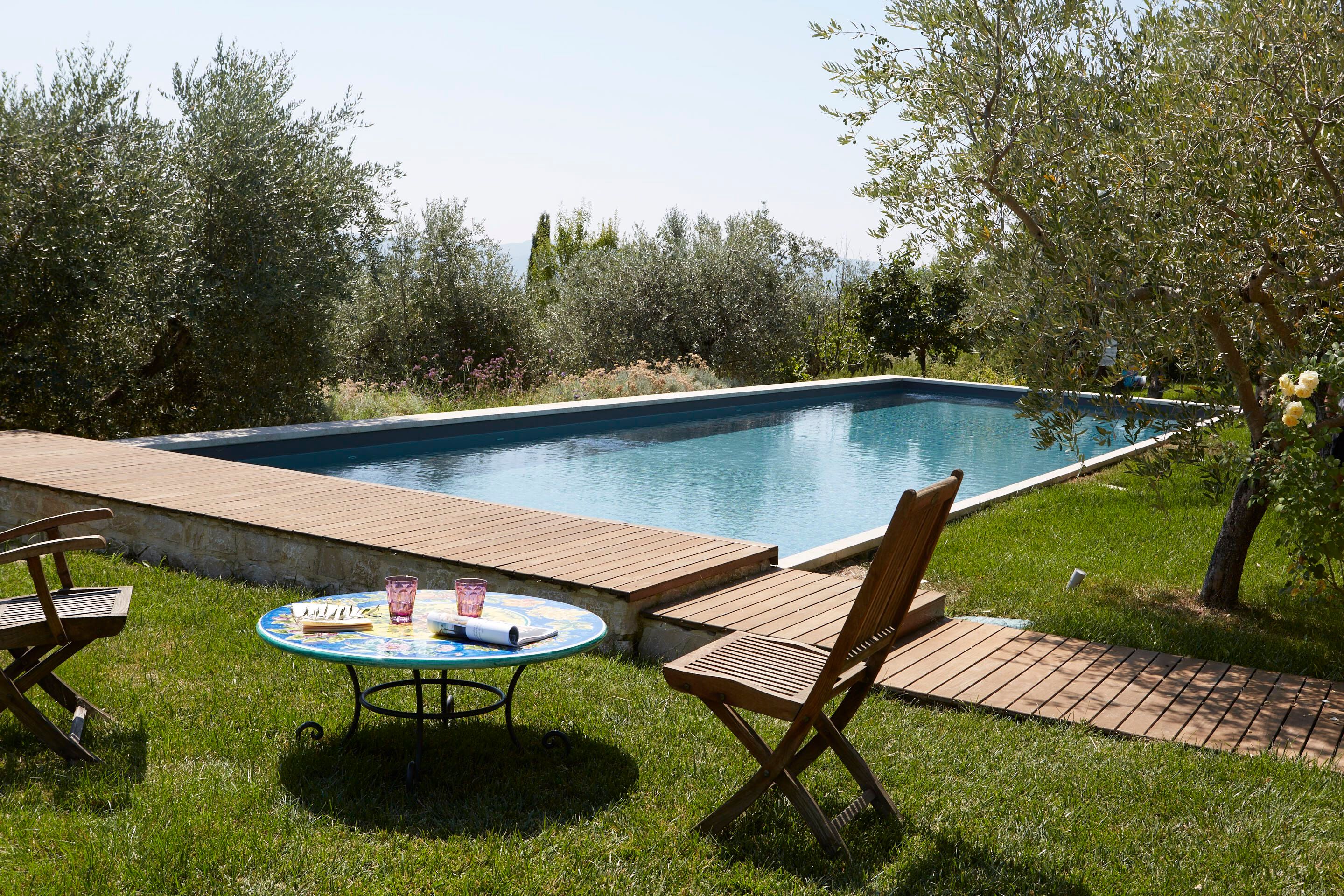 Садовый стол из фаянса и нержавеющей стали DOMIZIANI классический ARCH-00044524 - Вид №1