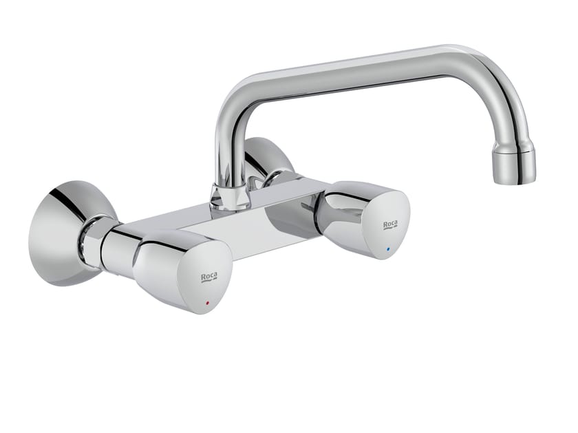 Настенный кухонный смеситель с 2 отверстиями и отдельными розетками Roca Brava ARCH-00092723