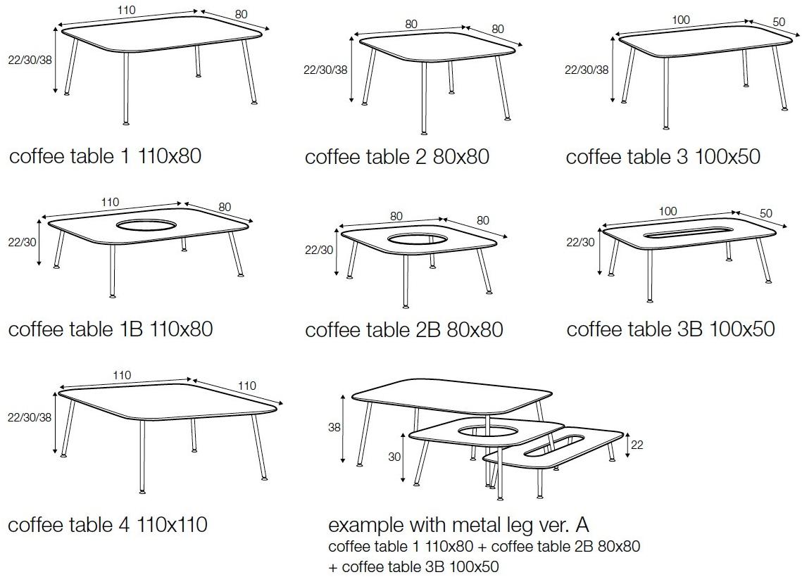 Sits Модульный журнальный столик из дуба sun-id-1368056 - Вид №3