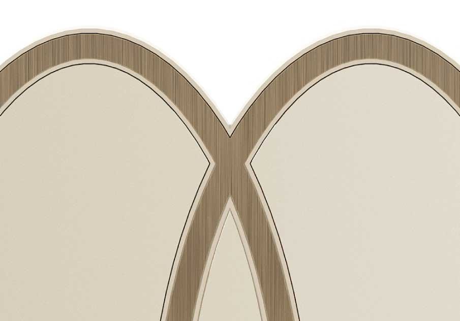 Овальное деревянное зеркало с рамой стены Stylish Club коктейль ARCH-00010300 - Вид №1