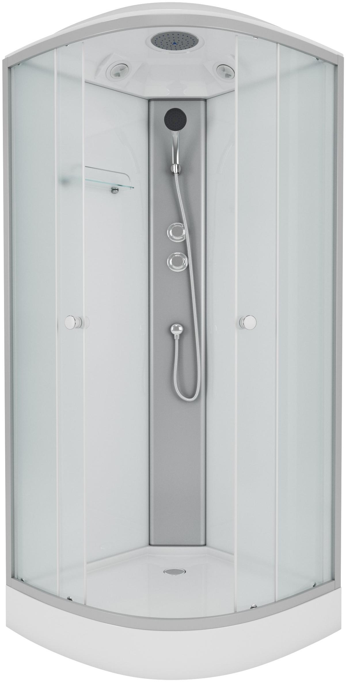 Душевая кабина NG- 4303-08 (800х800х2150) низкий поддон(13см) стекло МАТОВОЕ Niagara ECO - Вид №1