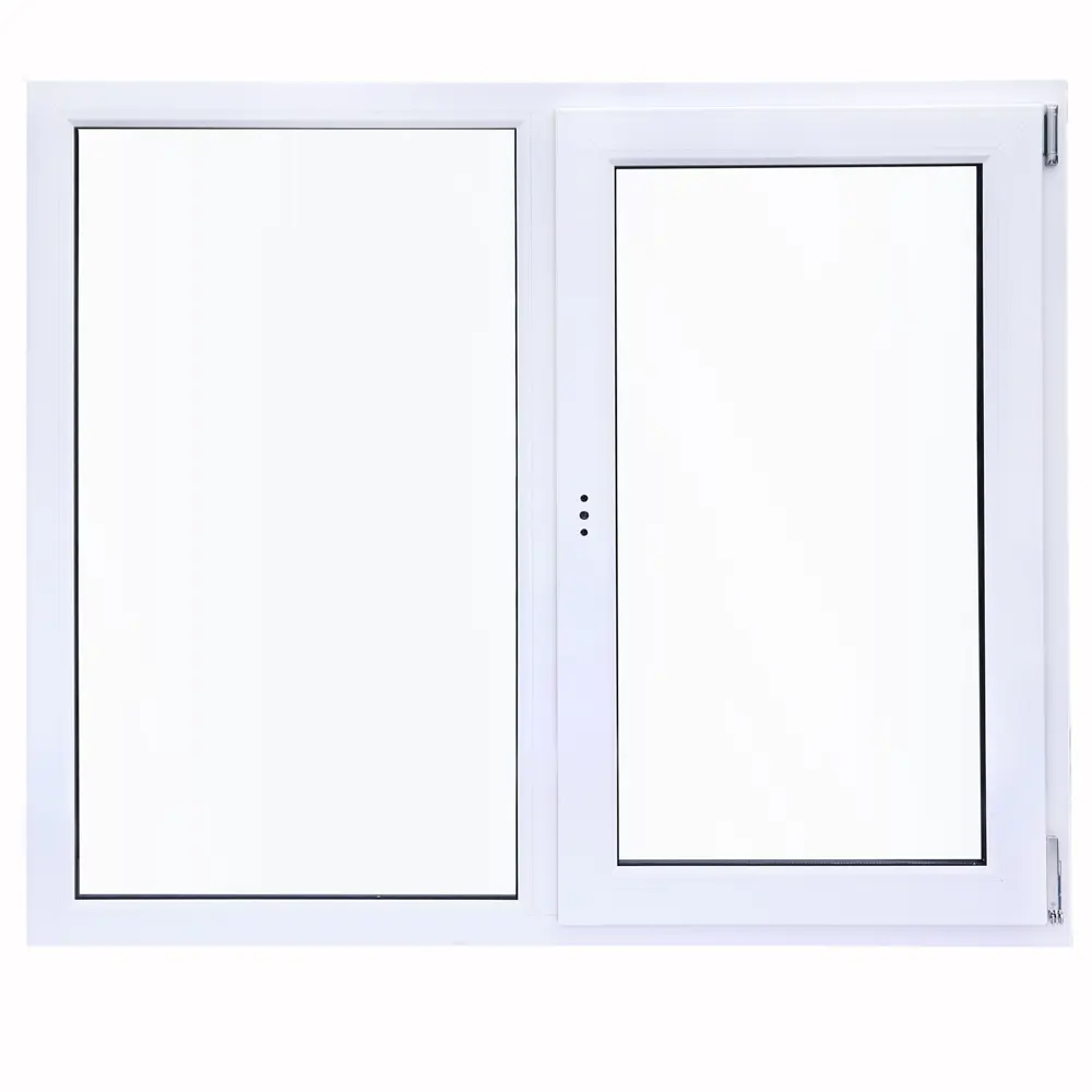 Veka: Двустворчатое пластиковое окно 1170x1200 мм с однокамерным стеклопакетом 84506471 STLM-0050802