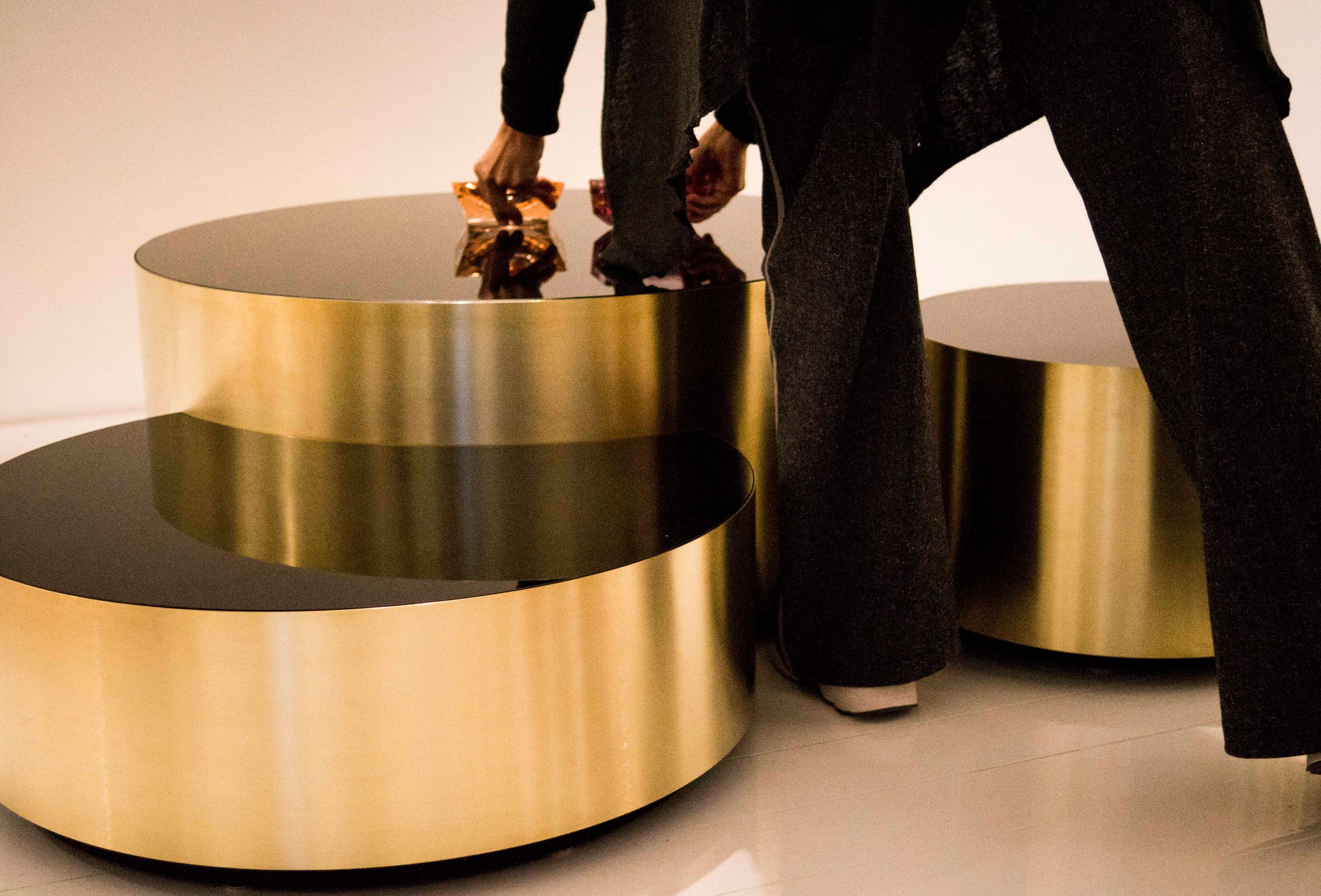 Набор журнальных столиков из ламинированного стекла и металла Jover+Valls Antique Boutique-Luna ARCH-00104161 - Вид №10