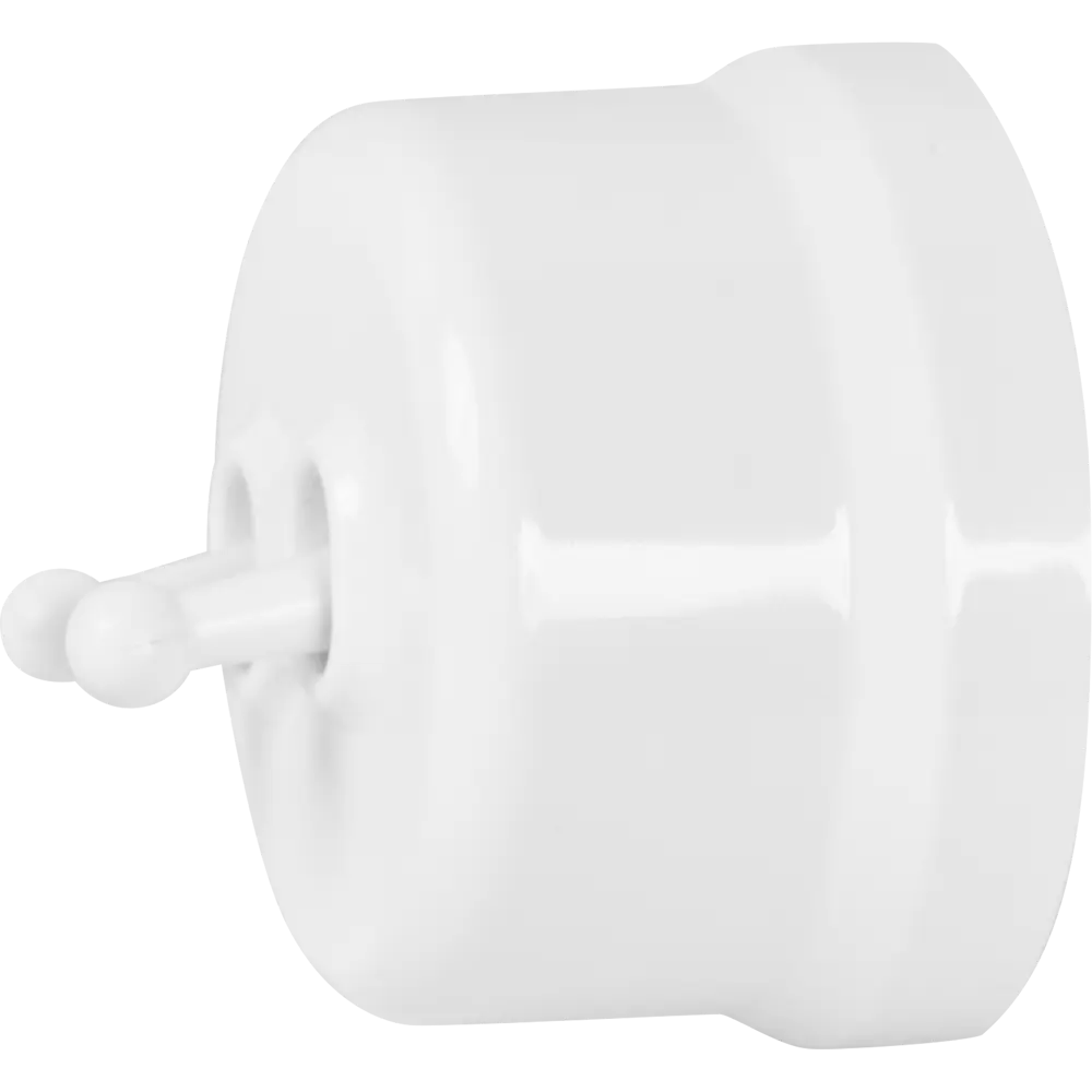 Выключатель Electraline двухклавишный тумблерный в глянцевом белом исполнении 84229205 Лофт STLM-0047237 - Вид №4