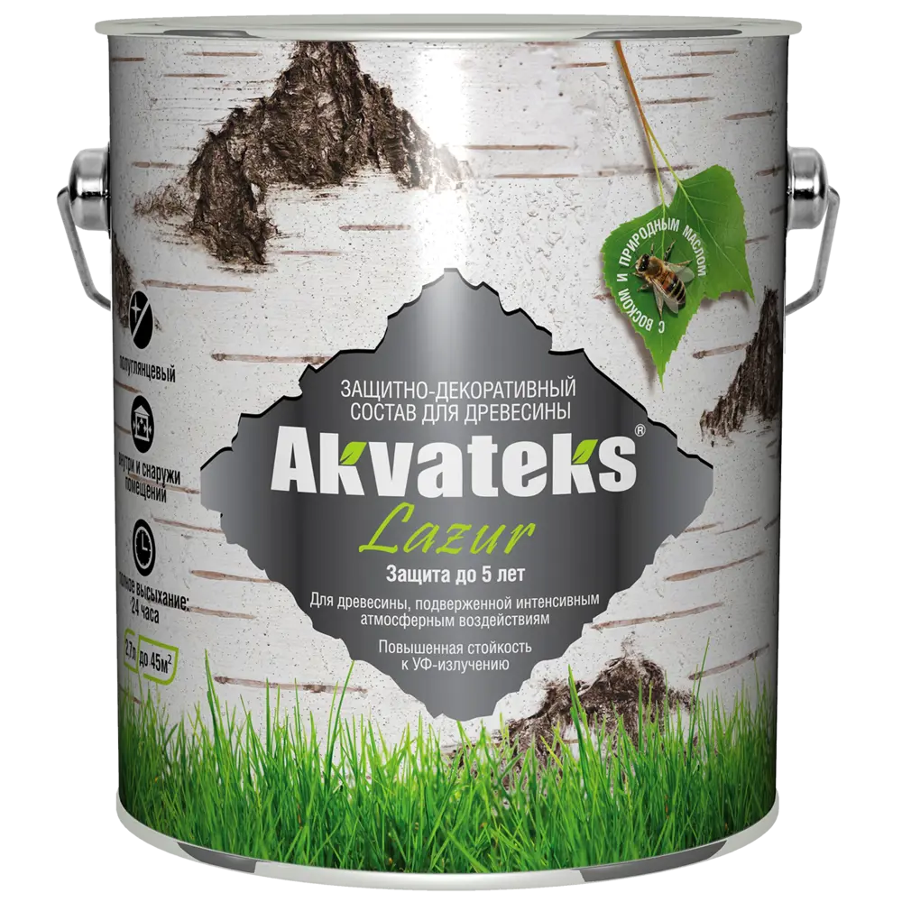 Антисептик Akvateks для защиты древесины с УФ-фильтром 2,7 л 87273262 АКВАТЕКС STLM-0073604 - Вид №1
