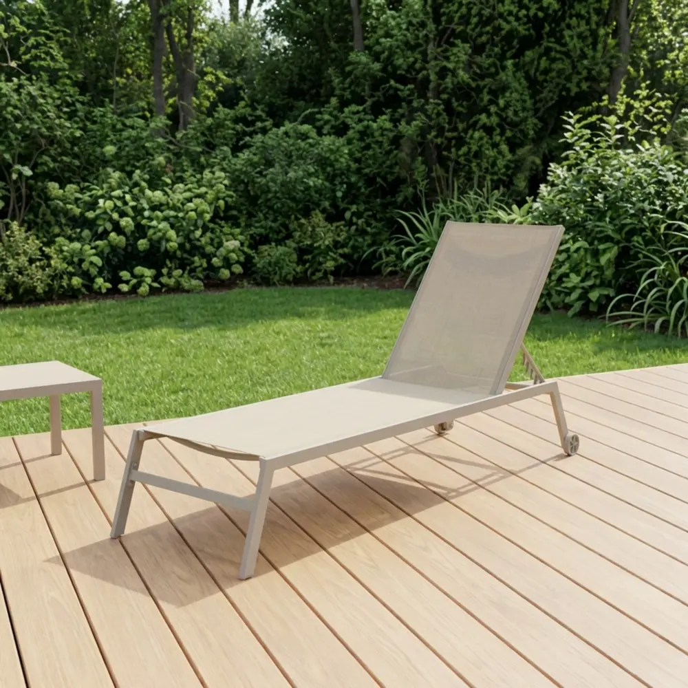 Шезлонг BEGINIA Lazo 200x68x31 см алюминий коричневый STLM-2128030 - Вид №20