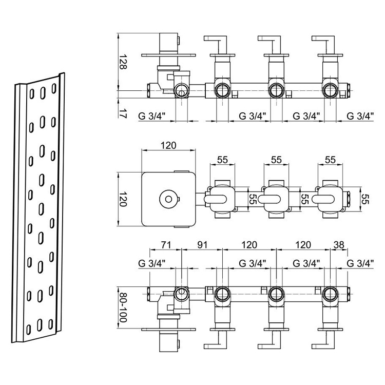 LV971502015 Смеситель для душа Webert Living - Вид №2