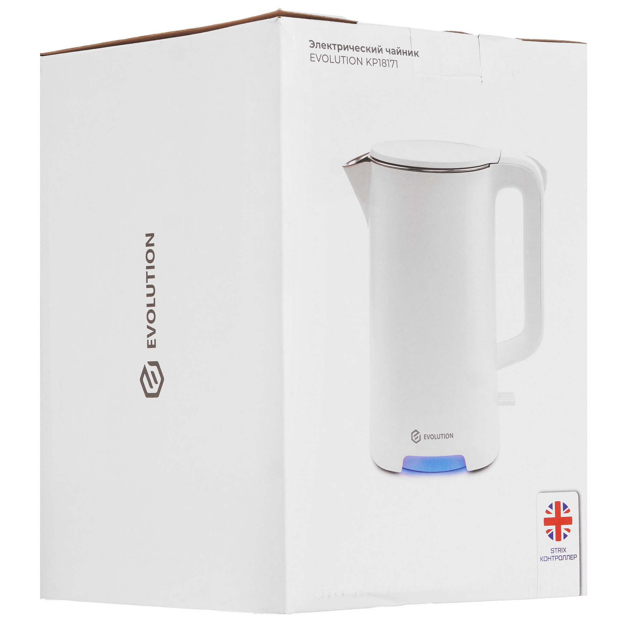 9207808 Электрочайник EVOLUTION KP18171 белый STDN-0068710 - Вид №6