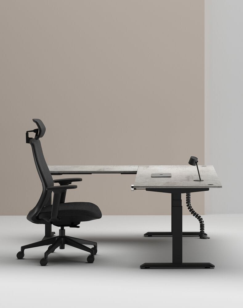 Деревянный регулируемый по высоте угловой стол с системой люверсов WORKSPACE MAX TRIPLE MOTOR ARCH-00114643 - Вид №35