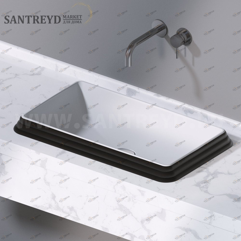 L611105 Накладная раковина под столешницу  прямоугольная A. e T. Italia GLASS AeT ITALIA