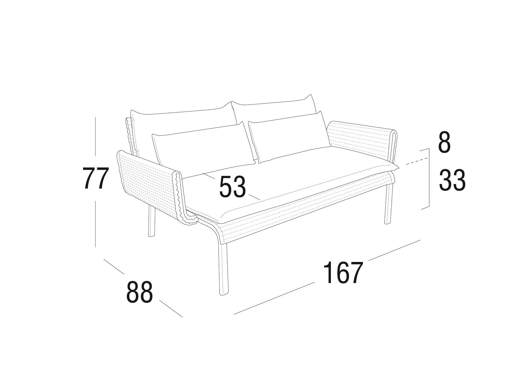 2-местный диван Roberti KEY WEST ARCH-00002368 - Вид №2