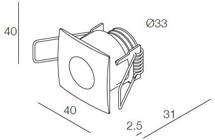 DGA Встраиваемый квадратный светильник Gemma sun-id-1430945 - Вид №1