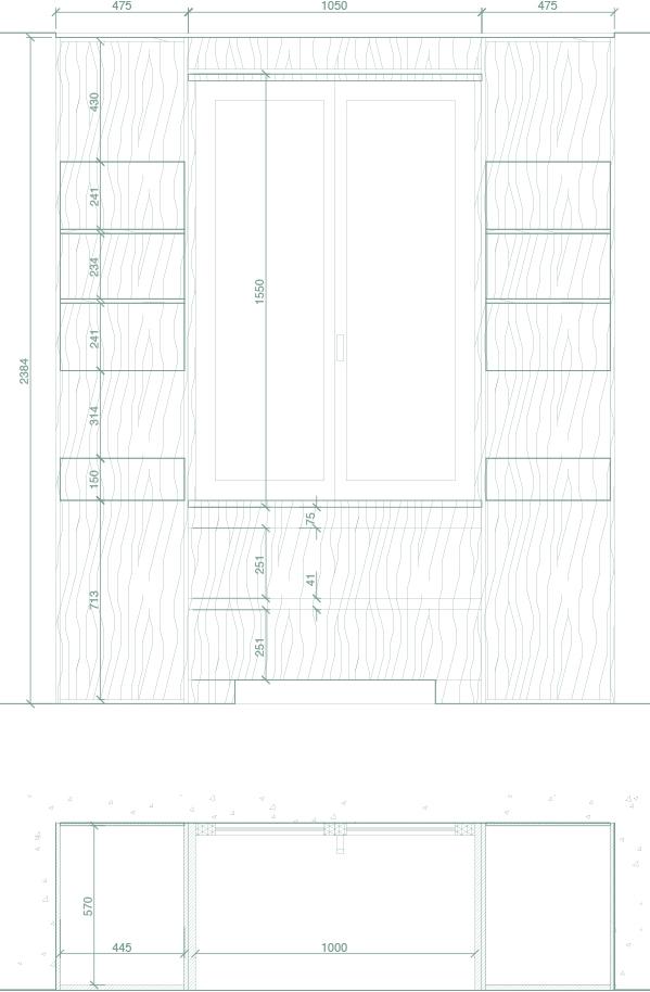 CP Parquet Книжный шкаф отдельно стоящий из дуба с ящиками Cp lab design sun-id-1448487 - Вид №2
