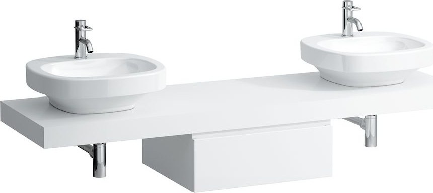 H4051640755481 Столешница 1800мм с вырезом слева и справа, включает 3 консоли LAUFEN PRO - Вид №1