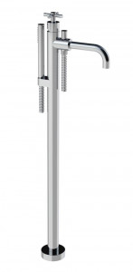 30534 / D Смеситель для ванны в пол с душевым набором и переключателем Bongio T Cross