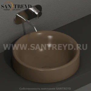 355788 Накладная раковина на столешницу  круглая Kerasan Nolita