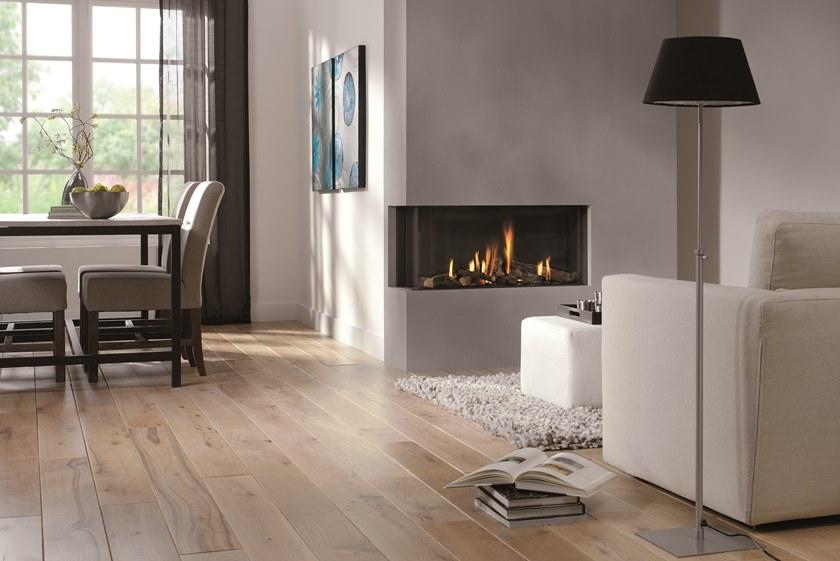 Element4 Угловой газовый камин из стали с панорамным остеклением sun-id-1384150 - Вид №2