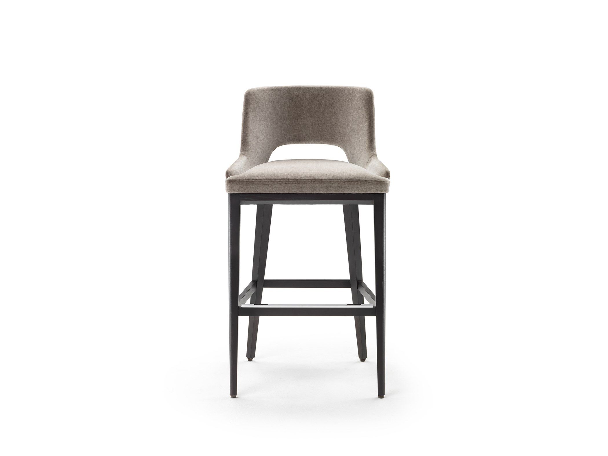 Тканевый барный стул с подставкой для ног со спинкой Marelli Grace ARCH-00059948