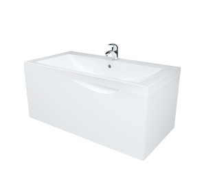 У57583 Тумба Этюд 75П 1в.я. Белый глянец 1 Marka Этюд