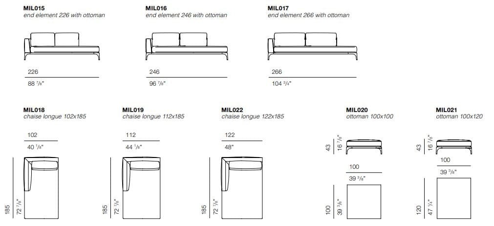 Угловой диван из ткани BODEMA MILANO ARCH-00064751 - Вид №1