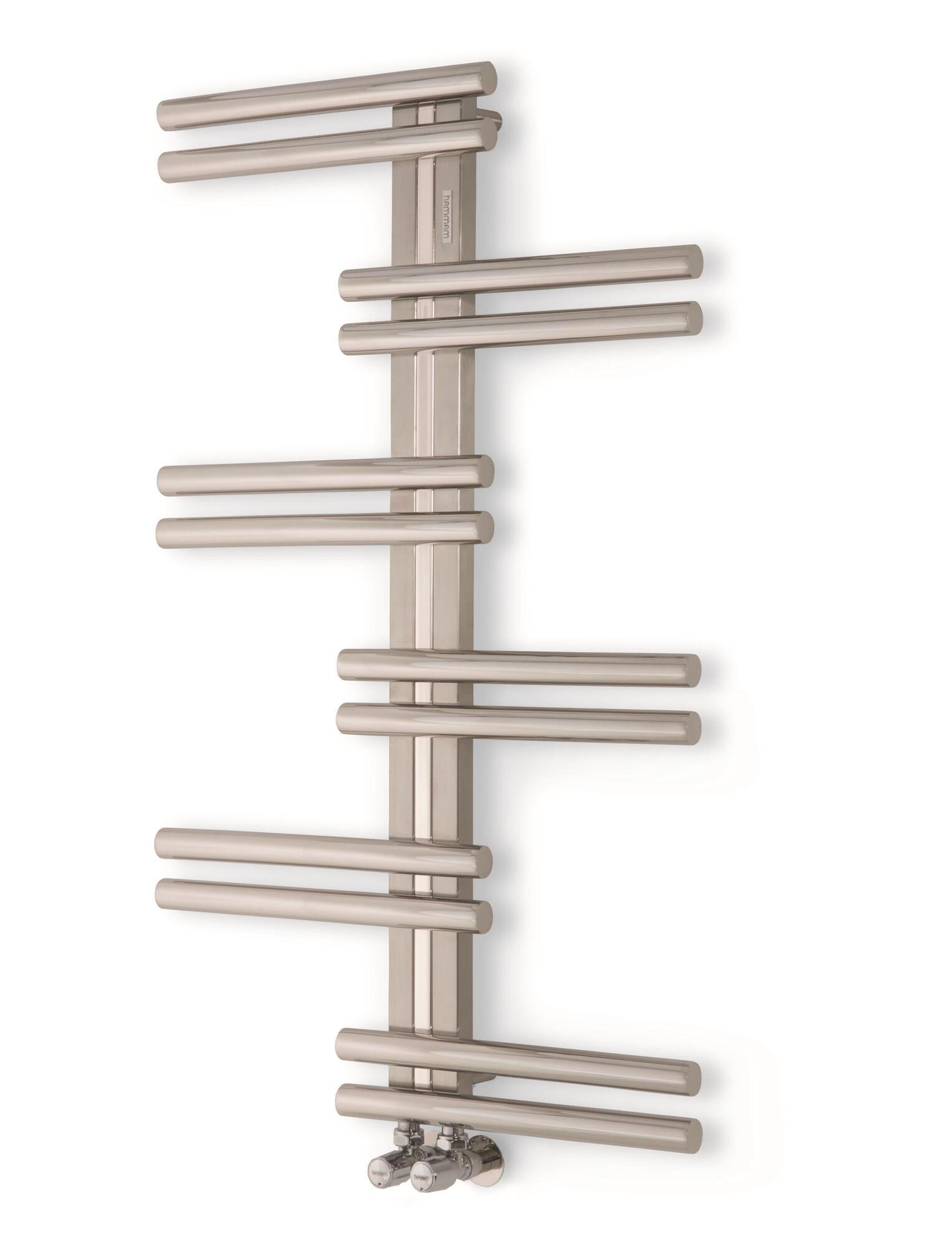 Полотенцесушитель Hammam MAYA Stainless steel  комбинированный; электрический или водяной Сталь  - Вид №19