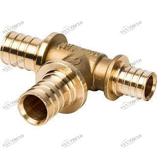 Тройник переходной 25x25x20 аксиальный для труб из сшитого полиэтилена STOUT SFA0014252520