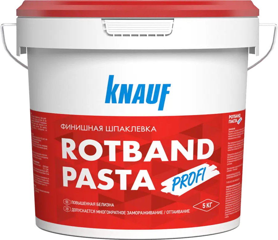 KNAUF Ротбанд Паста Профи - готовая финишная шпаклевка 5 кг 15057456