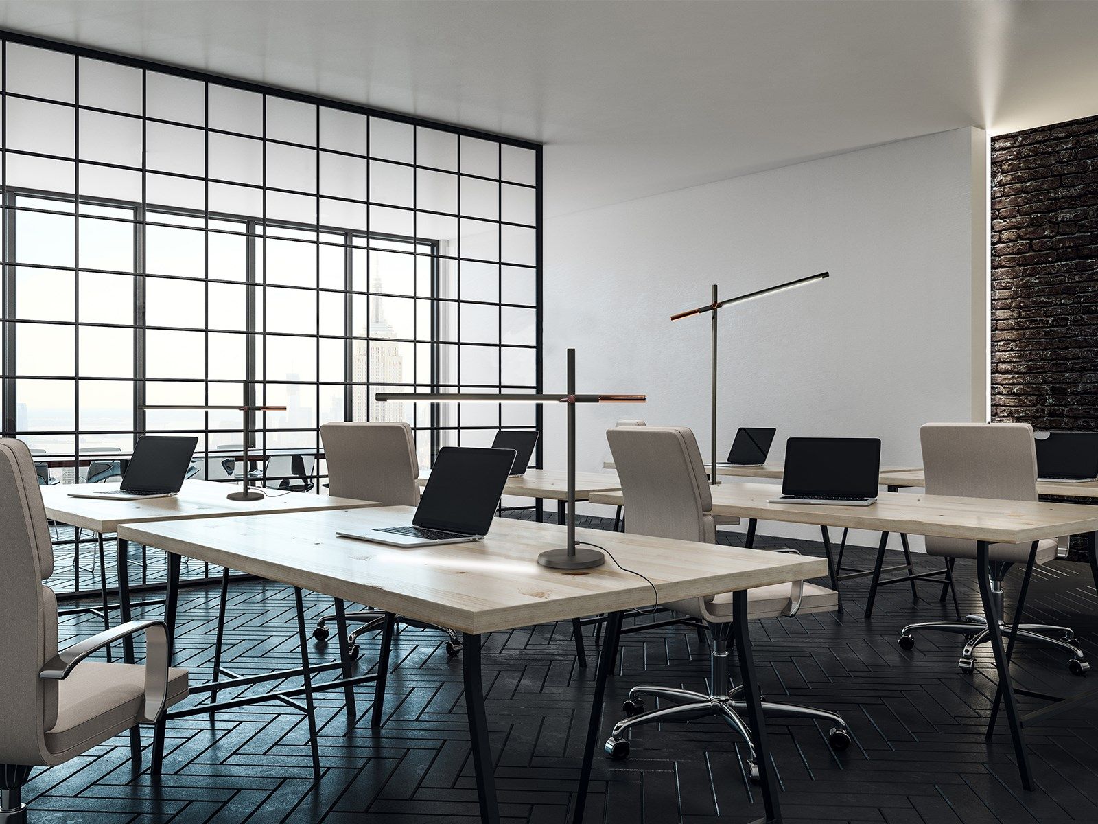 Регулируемая светодиодная настольная лампа Valaisin Grönlund этаж ARCH-00009201 - Вид №3