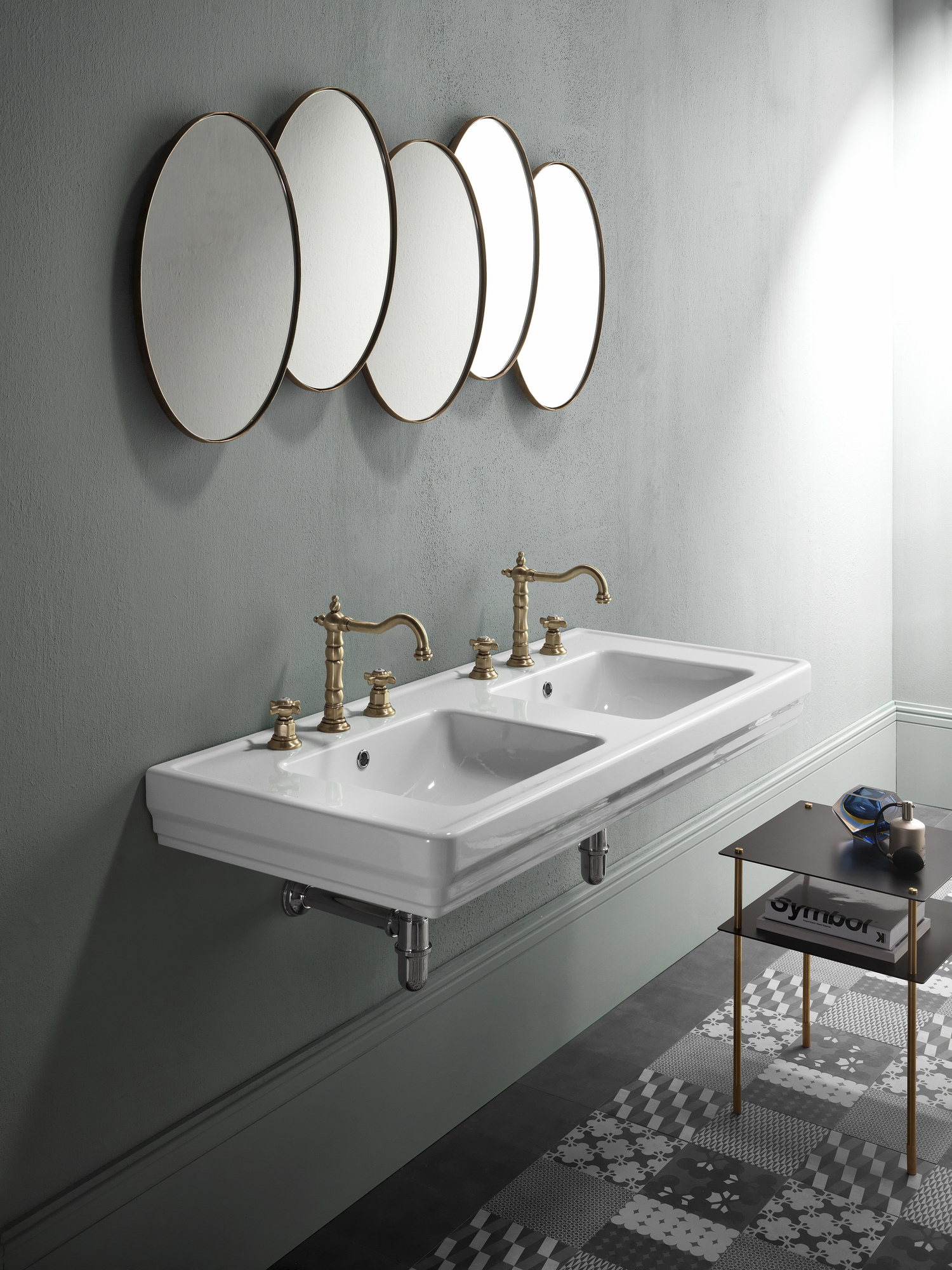 8725111 Подвесная раковина настенная овальная GSI ceramica Classic белая - Вид №3