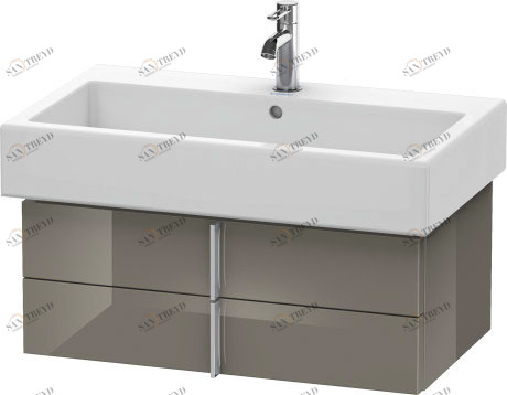 VE620608989 Тумбочка подвесная Vero #VE6206 750 x 431 мм Фланелево-серый глянцевый лак Duravit