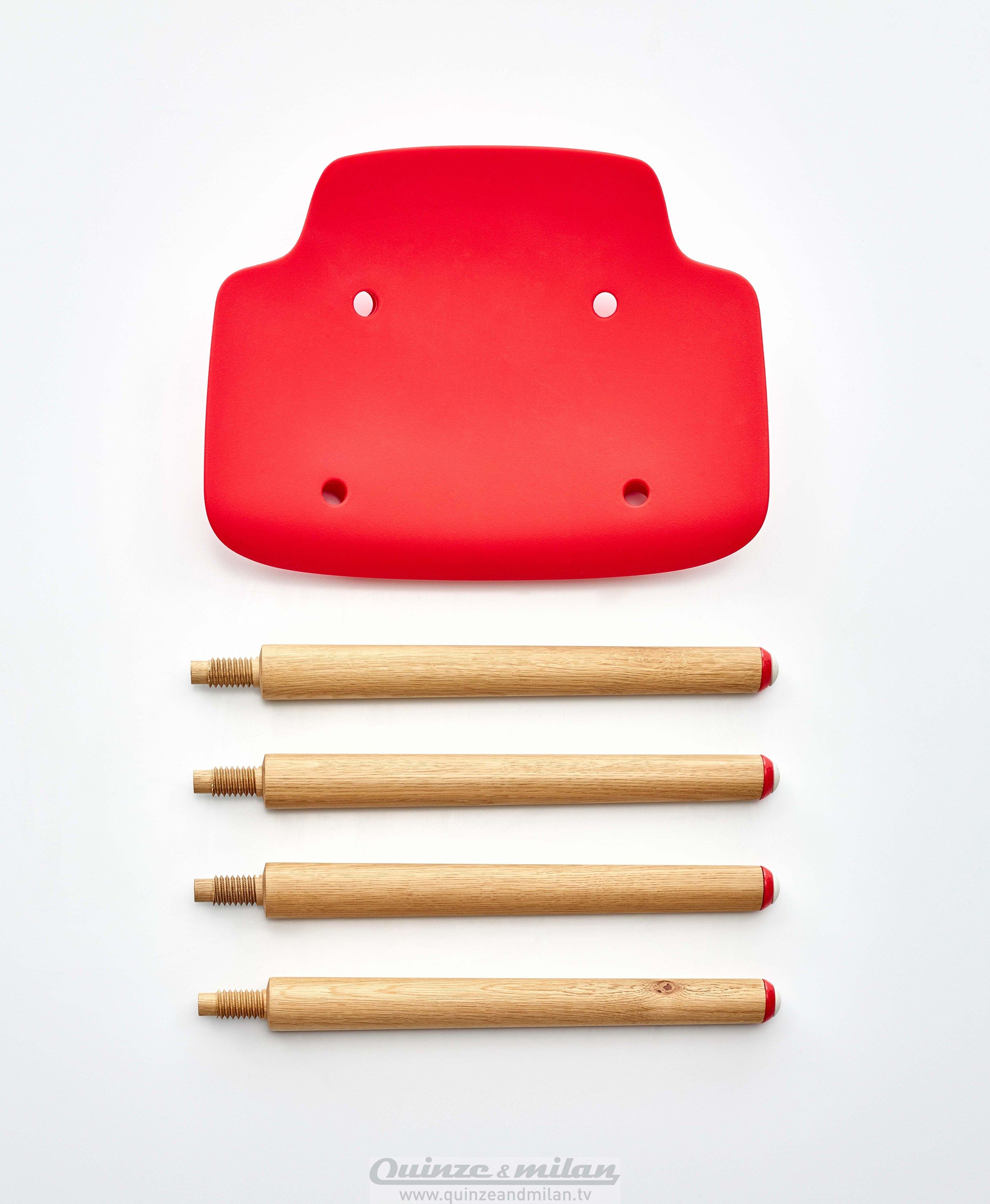 Низкий стул из дерева и полипропилена Quinze & Milan Pilot ARCH-00030889 - Вид №12