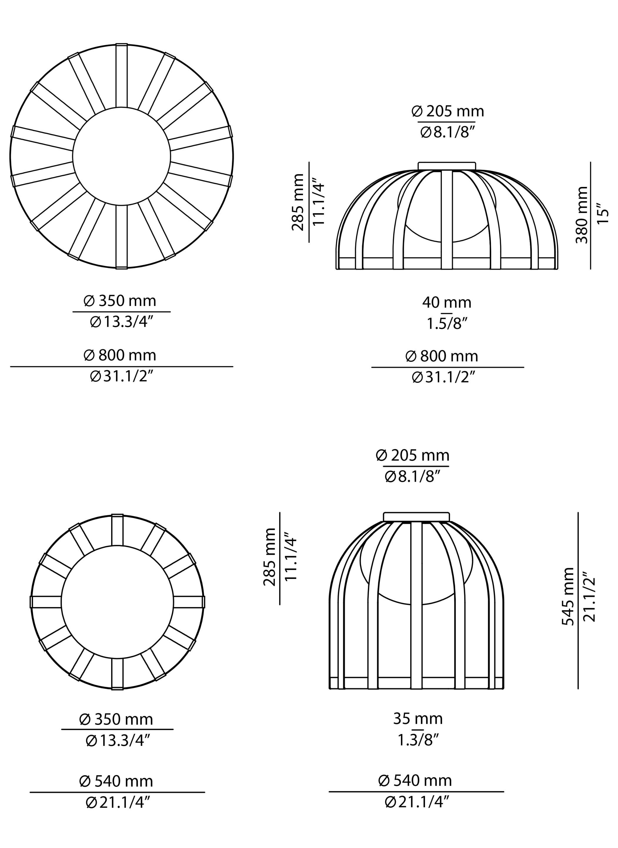 Открытый светодиодный подвесной светильник из полиэтилена Estiluz Bols ARCH-00072654 - Вид №3