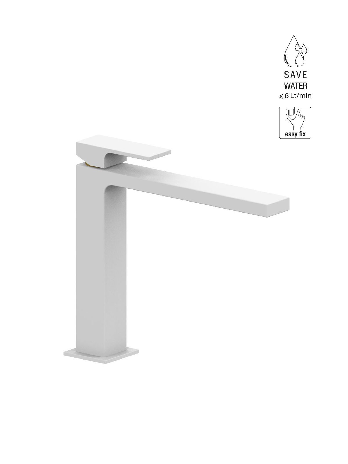 Однорычажный смеситель для раковины с ограничителем расхода Rubinetterie Frattini Vita Due ARCH-00031898 - Вид №16