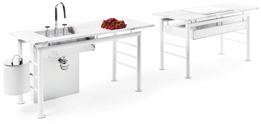 Opinion Ciatti Отдельностоящий кухонный модуль из стали Axis sun-id-1349959 - Вид №2