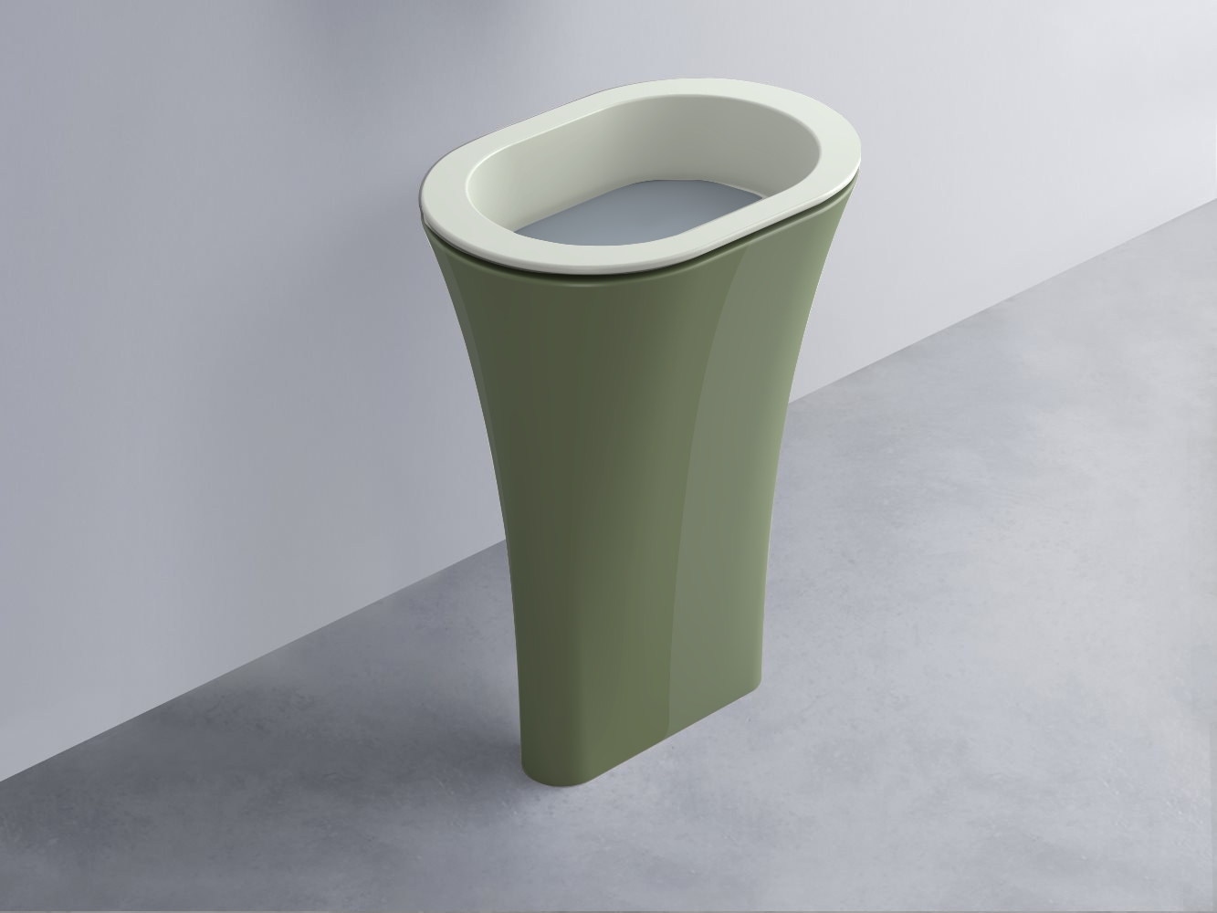 AMLA65-PM+AMPILO-BR+AMCOLO-AG Раковина Amedeo Ovale отдельностоящая cielo Enjoy + Amedeo Ceramica Cielo