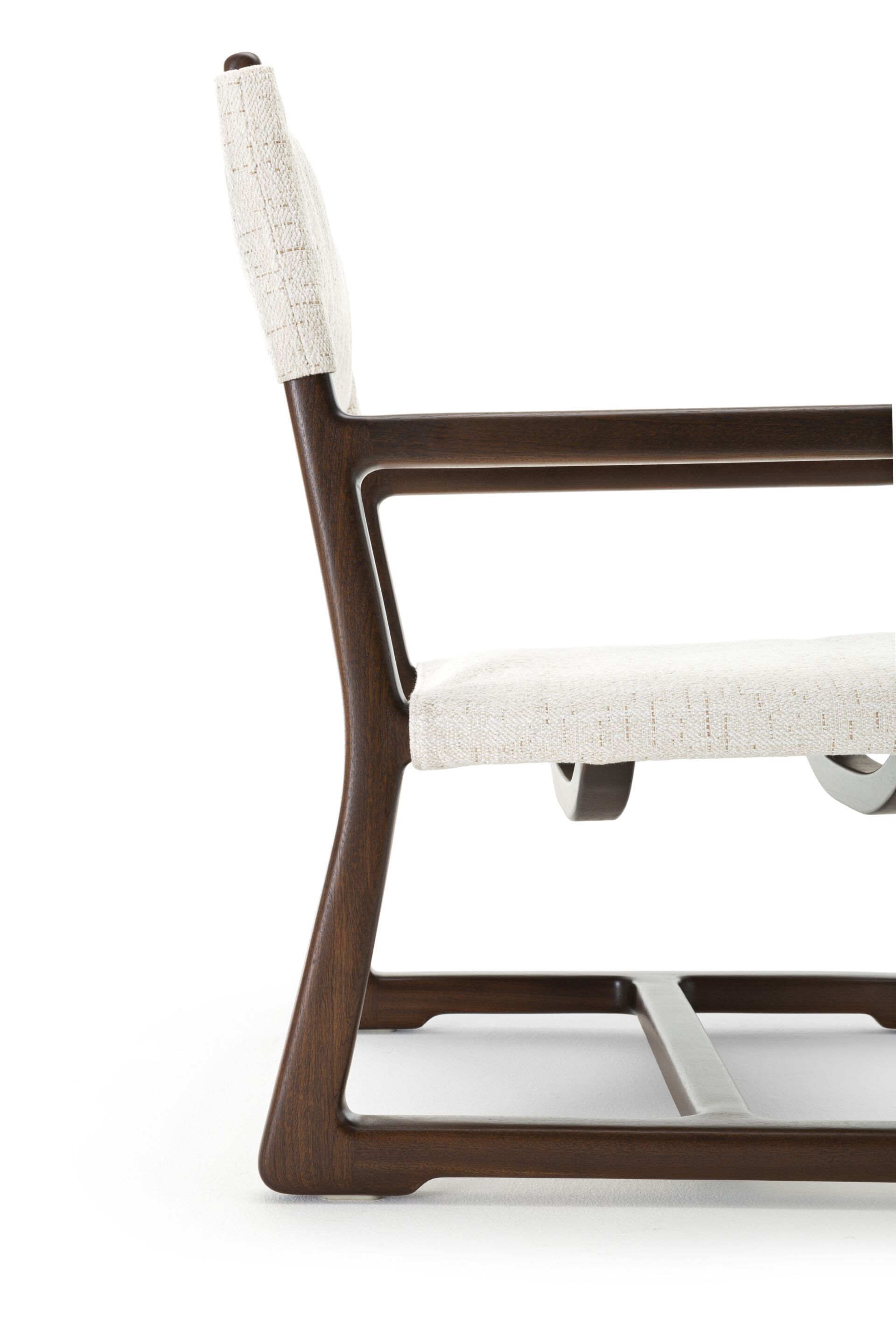 Садовое кресло из красного дерева и ткани с подлокотниками Exteta Loro Piana Interiors, The Delight Chairs by Exteta ARCH-00038048 - Вид №2