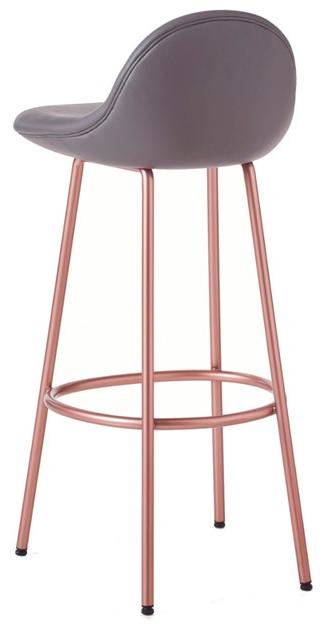 BassamFellows Барный стул высокий обитый Pebble Cb-275 - Вид №3