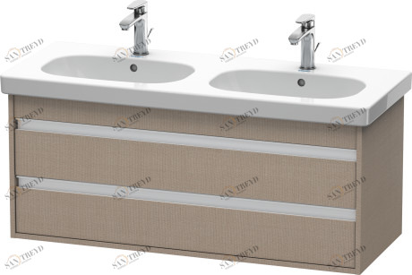 KT664907575 Тумбочка подвесная Ketho #KT6649 1150 x 455 мм Лен, декор Duravit