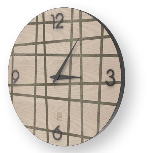 LIGNIS® Настенные часы из инкрустированного дерева Dolcevita lines 10.031 / 10.109 - Вид №1
